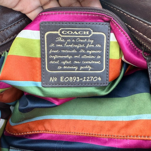 Coach Legacy Garcia Brown Leather Shoulder Bag No. E0893-12704 🤎 - Picture 8 of 8